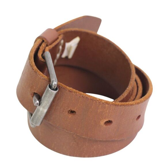 J. CREW SADDLE BROWN GENUINE LEATHER 1 1/4"Wd CASUAL DRESS MEN'S BELT Sz 34 (R14 - Picture 3 of 15